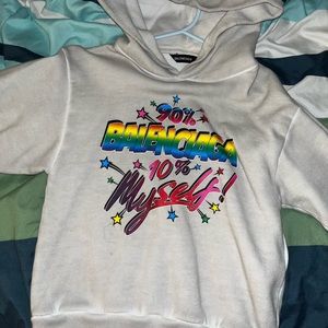 Girls balenciaga hoodie, worn once size 4